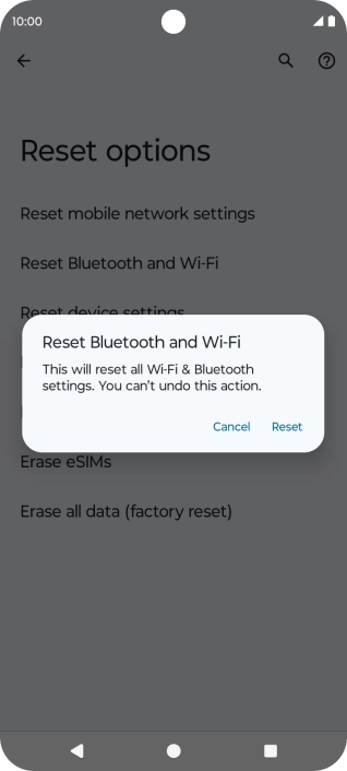 Press Reset.