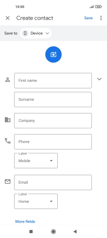 Press First name and key in the required first name.