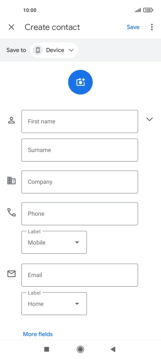 Press First name and key in the required first name.