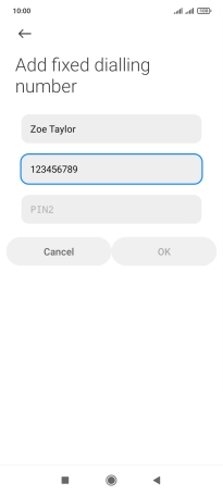 Press PIN2.