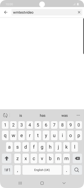 Key in the required search word and press the search icon.