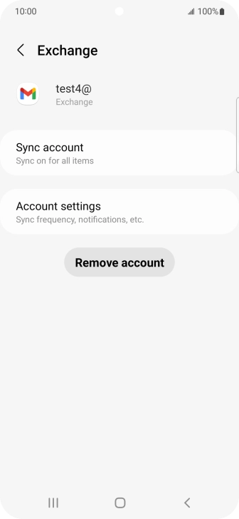 Press Account settings.