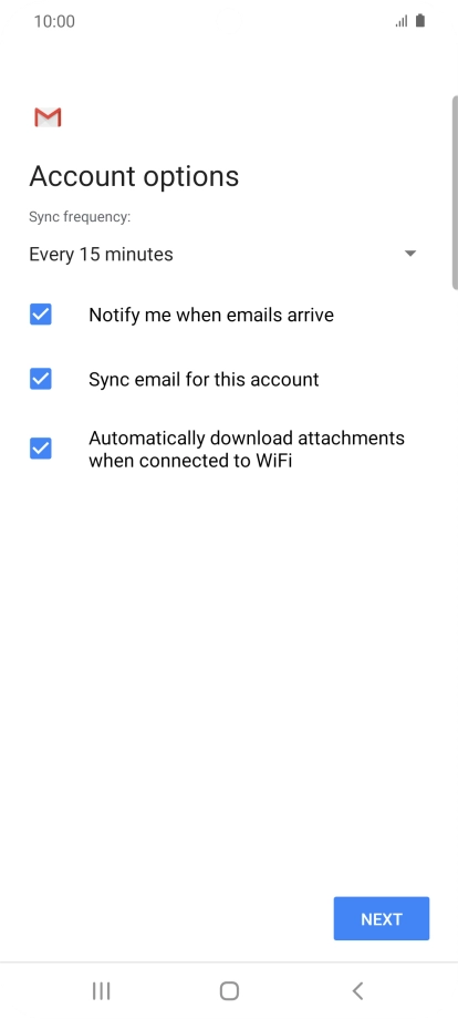 Press the drop down list below 