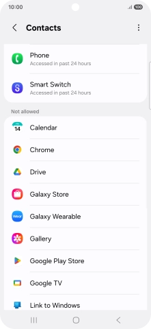 Press the required app.