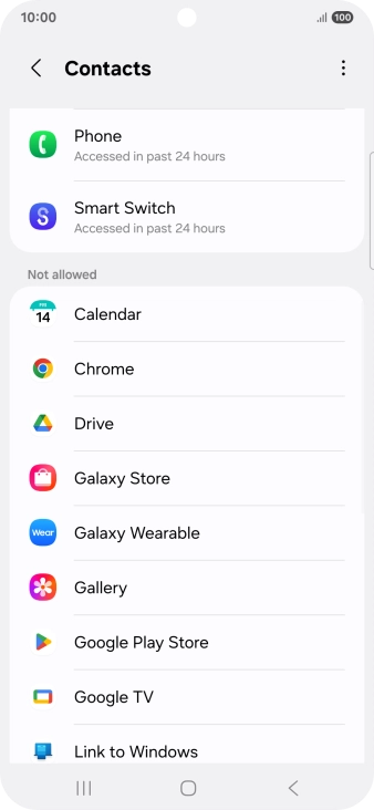 Press the required app.