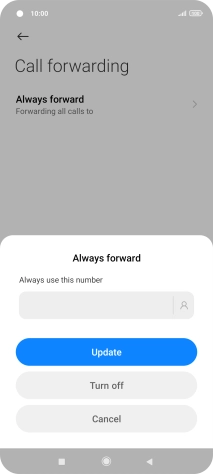 Press Turn off.