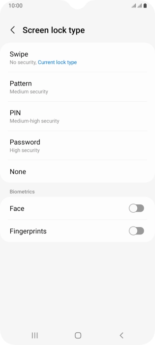 Press Fingerprints.