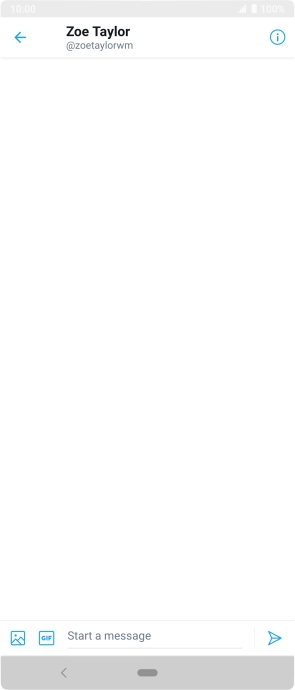 Press the text input field.