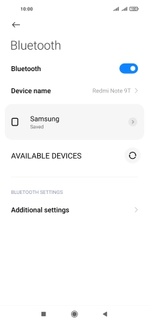 Press the Home key to return to the home screen.