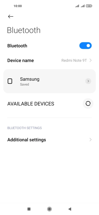 Press the Home key to return to the home screen.