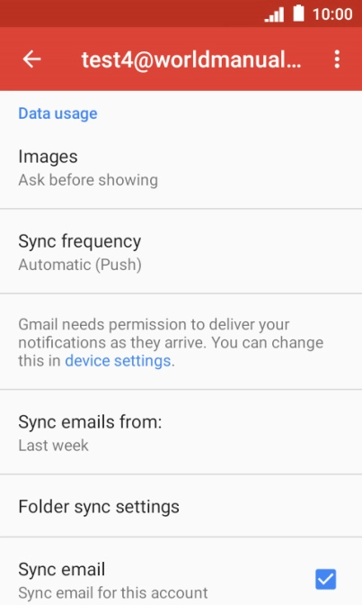 Press Sync frequency.