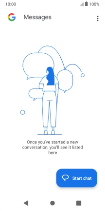 Press the menu icon.