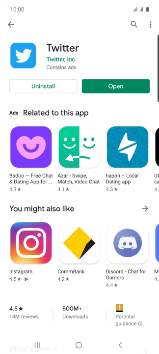 Press the Home key to return to the home screen.