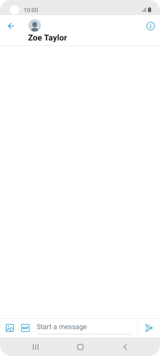 Press the text input field.