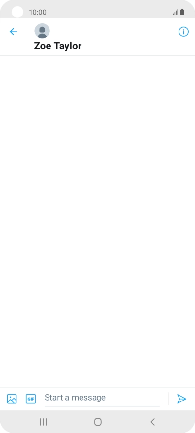 Press the text input field.