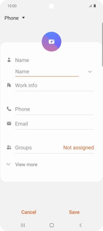 Press the address book drop down list.