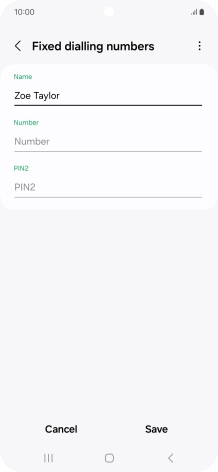 Press Number and key in the required phone number.