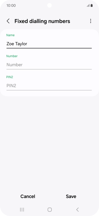 Press Number and key in the required phone number.