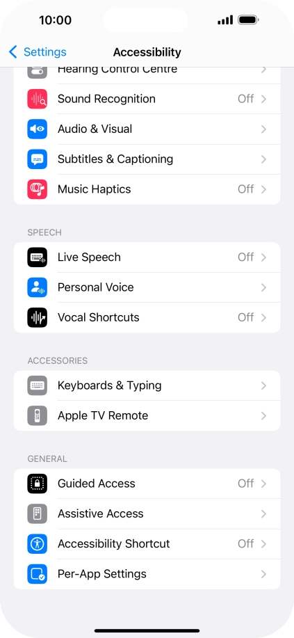 Press the required category below 
