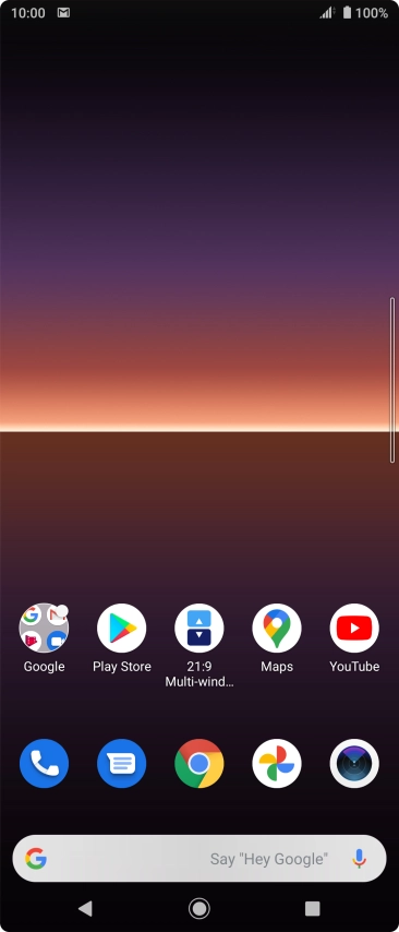 The email message icon shows that you've received a new email message.