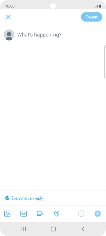 Press the text input field.