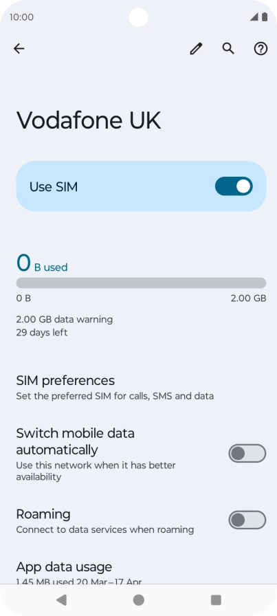 Press the Home key to return to the home screen.