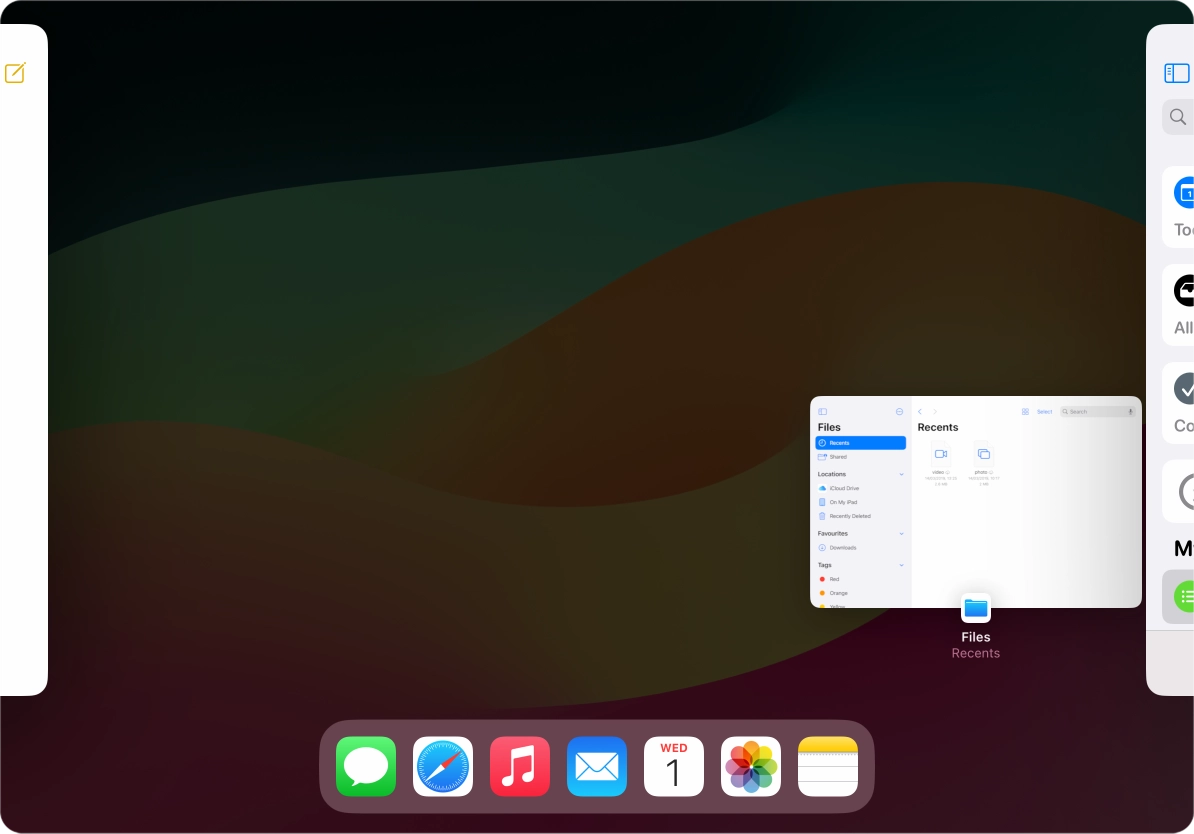 Press anywhere on the screen.