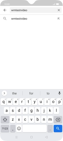 Key in the required search word and press the search icon.