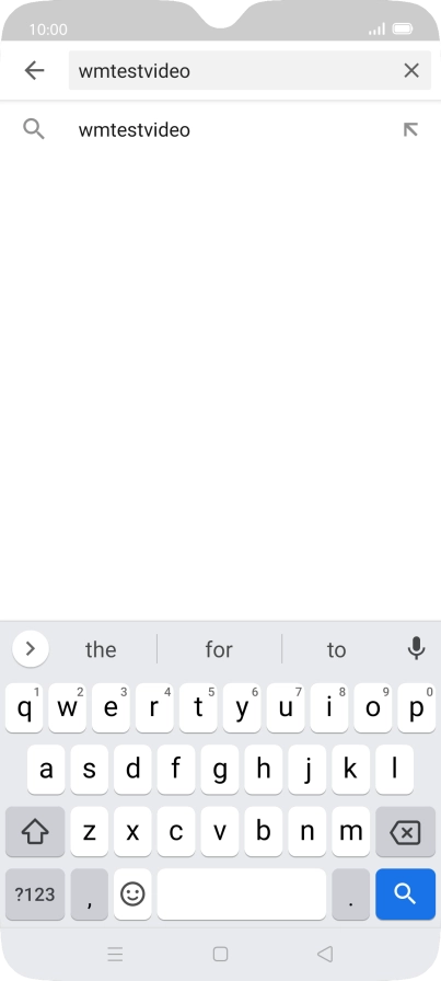 Key in the required search word and press the search icon.