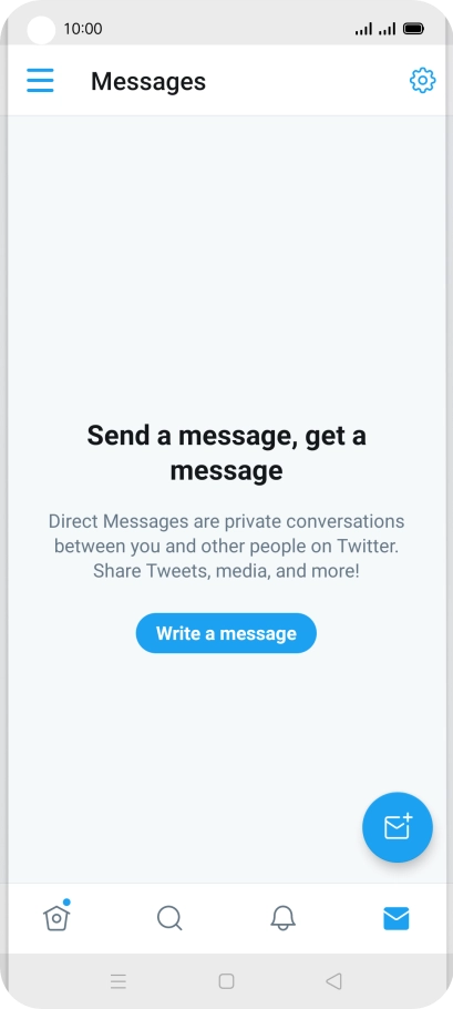 Press the new message icon.
