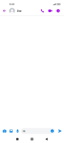 Write the required message and press the send icon.