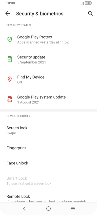 Press Find My Device.