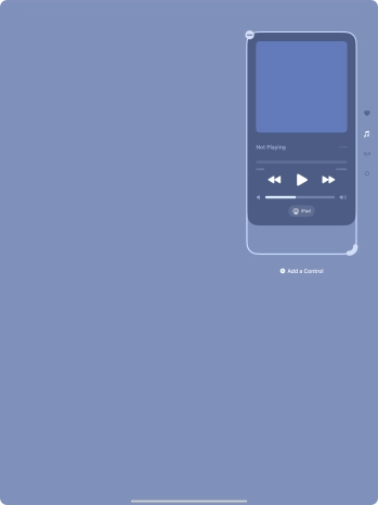 Press the remove icon on the required function to remove it from Control Centre.