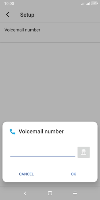Key in +447836121121 and press OK.