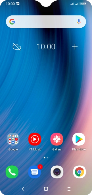 The text/picture message icon shows that you've received a new text or picture message.