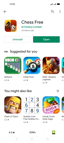 Press the Home key to return to the home screen.