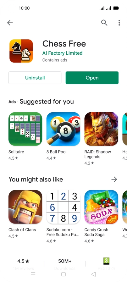 Press the Home key to return to the home screen.