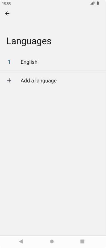 Press Add a language.