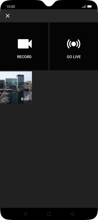 Press the required video clip.