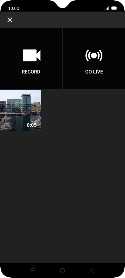 Press the required video clip.