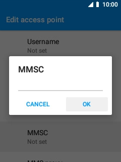 Key in http://mms.vodafone.co.uk/servlets/mms and select OK.