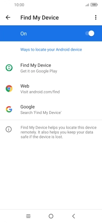 Press the Home key to return to the home screen.