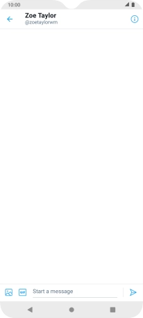 Press the text input field.