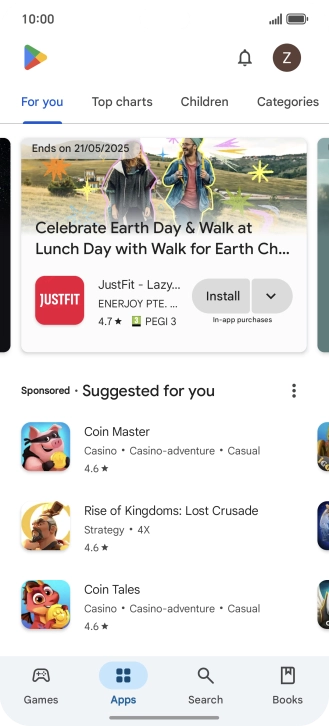 Press Search.