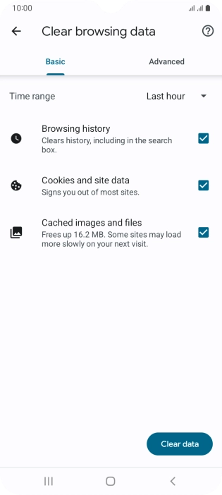 Press the Home key to return to the home screen.