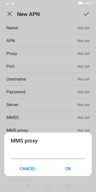 Key in 212.183.137.012 and press OK.