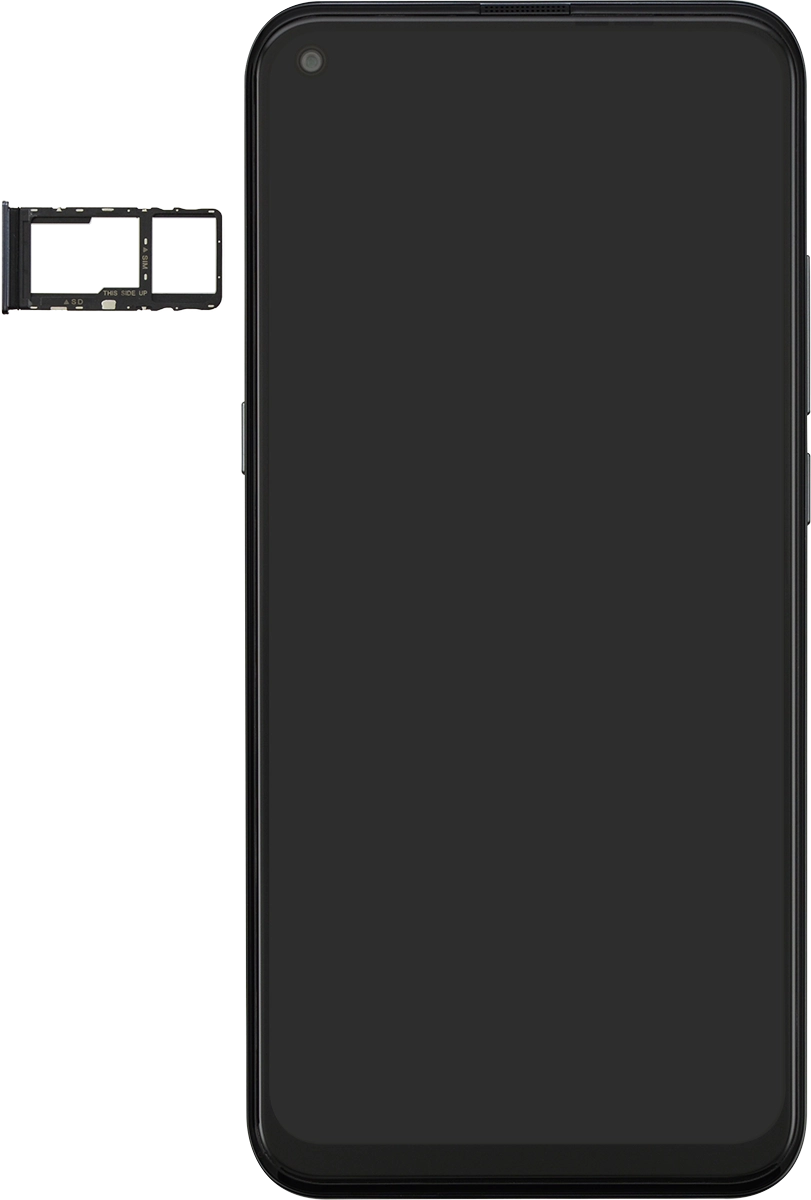 Turn your SIM so the angled corner of the SIM matches the angled corner of the SIM holder and place your SIM in the SIM holder.