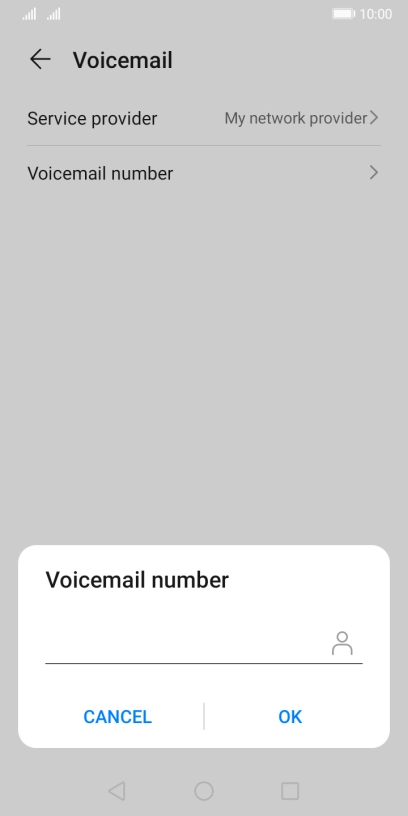Key in +447836121121 and press OK.