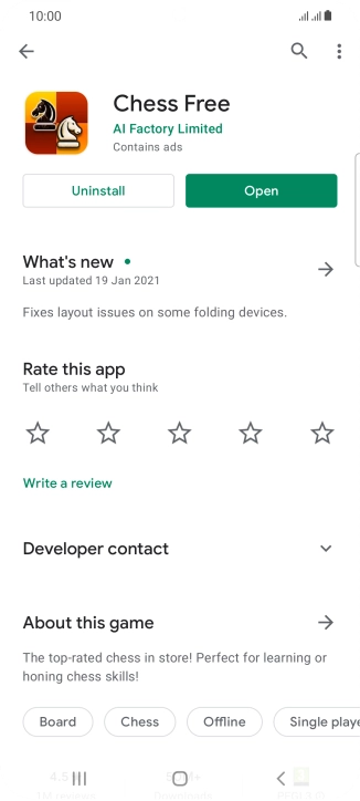 Press Uninstall.