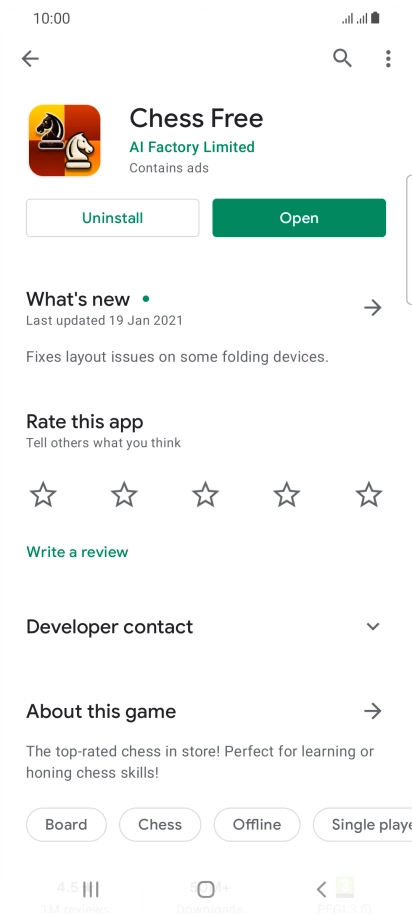 Press Uninstall.